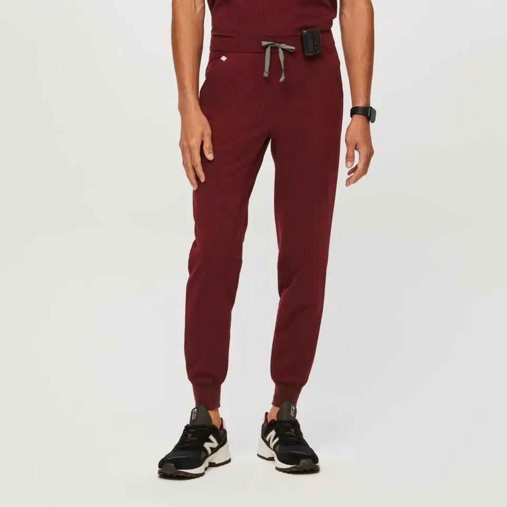 Figs Tansen‎ Jogger Scrub Pants Size XL Burgundy Maroon